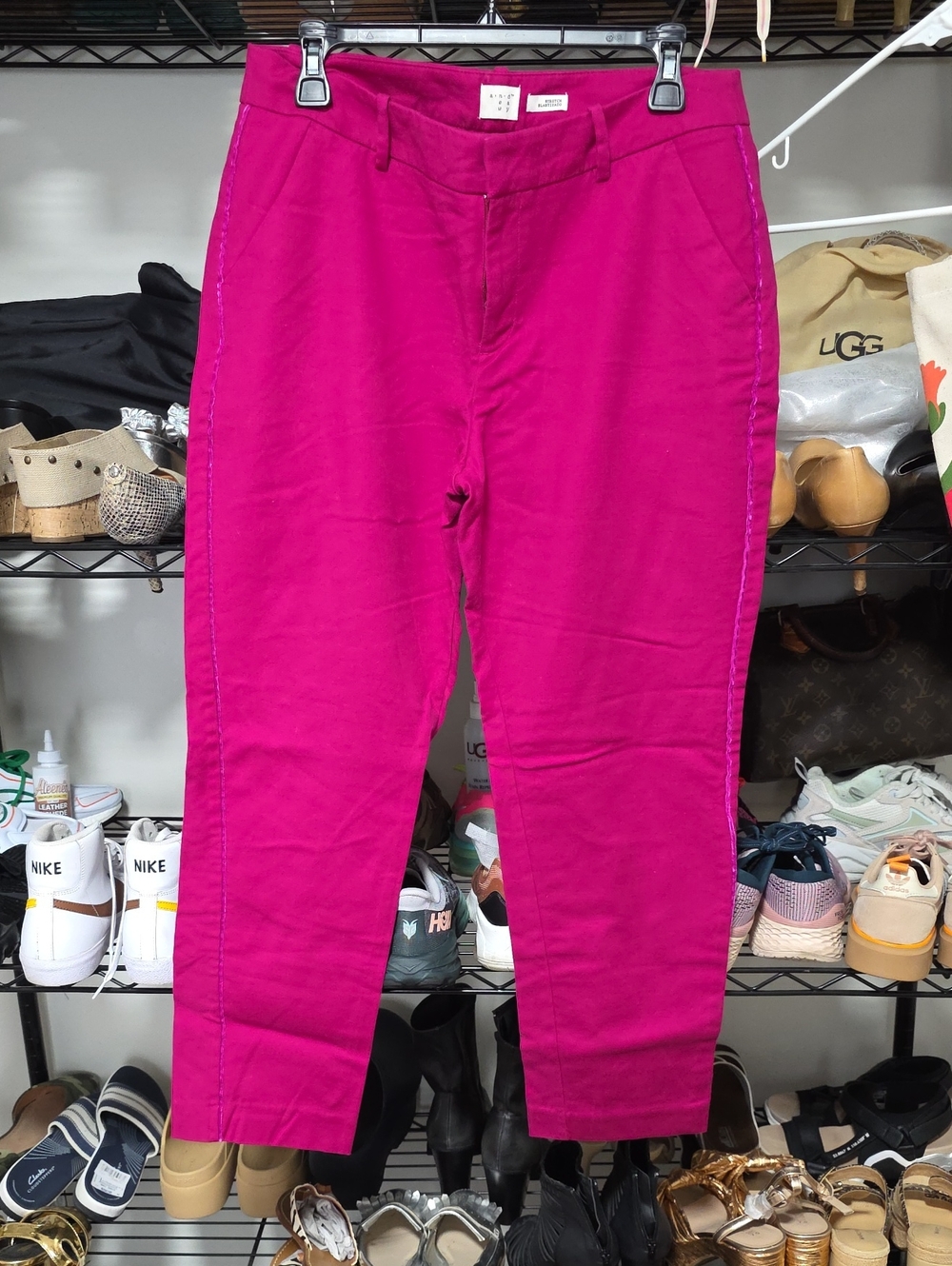 a new day Bright Fuchsia Ankle Jeans